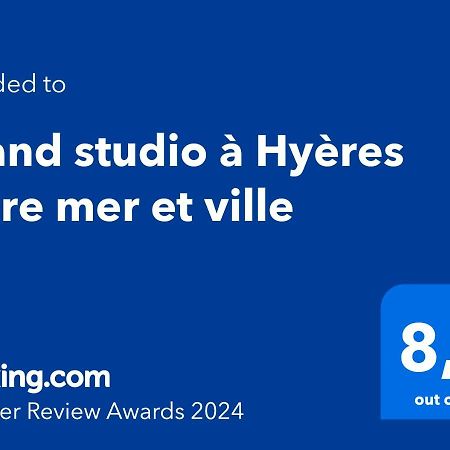 Grand Studio A Hyeres Entre Mer Et Ville Exteriér fotografie